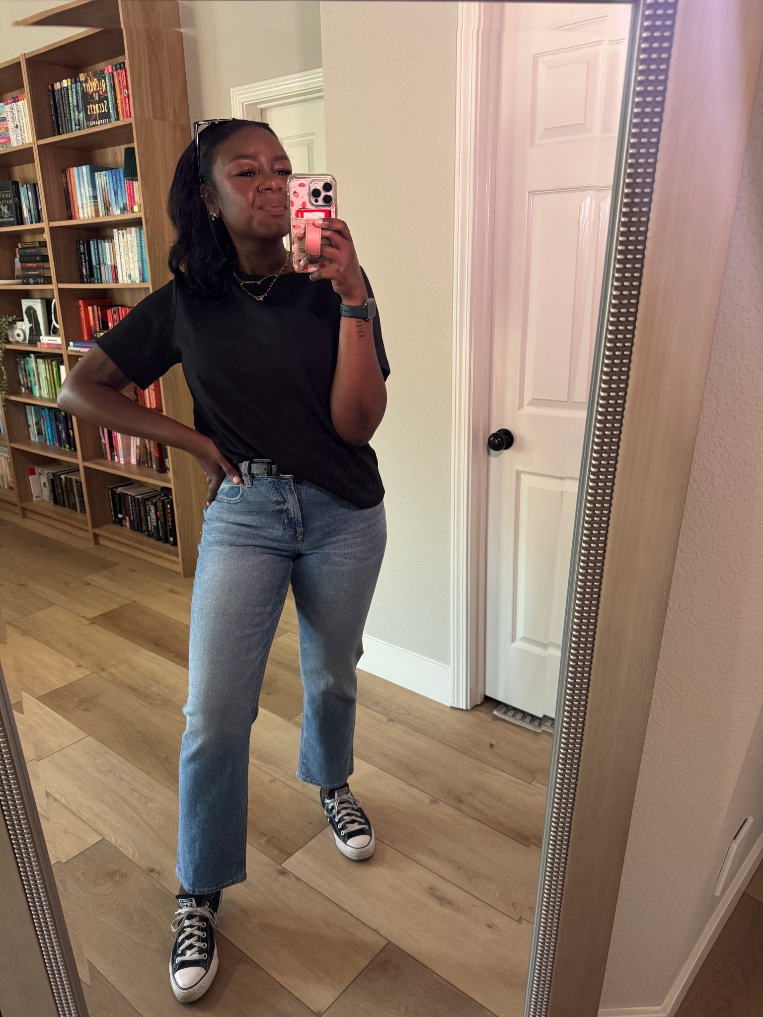 Midsize teacher mom causal outfit 

#LTKTall #LTKootd #LTKMidsize