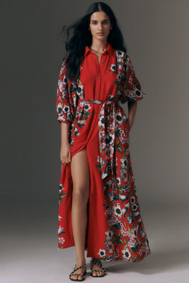 The Mona Linen Shirt Dress by Maeve | Anthropologie (US)