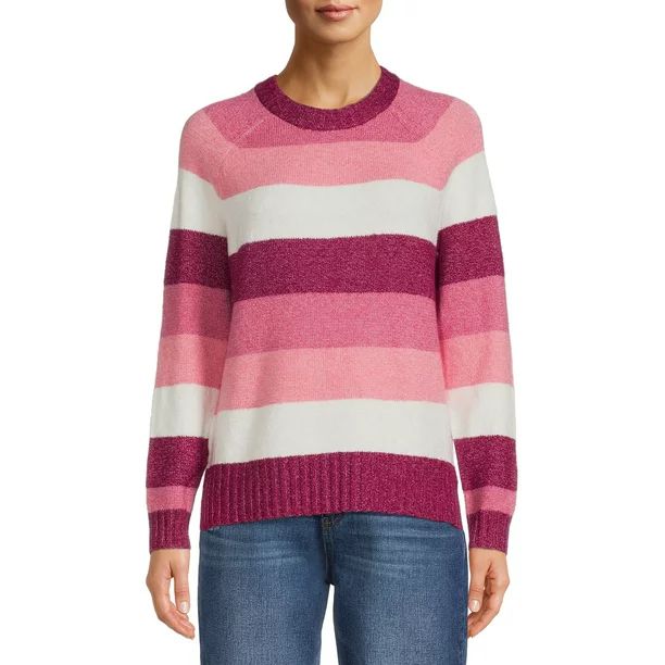 Time and Tru Women's Super Soft Pullover Sweater - Walmart.com | Walmart (US)