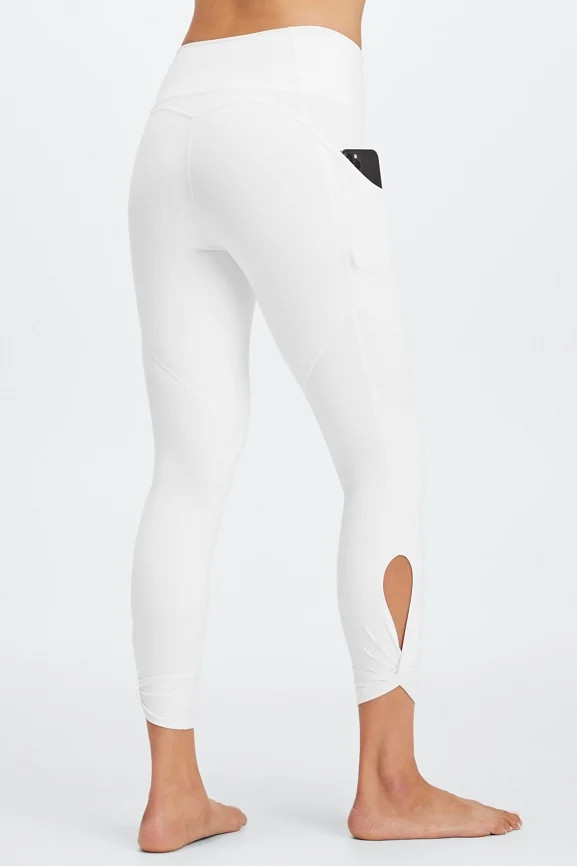 Oasis PureLuxe High-Waisted Twist 7/8 Legging | Fabletics - North America
