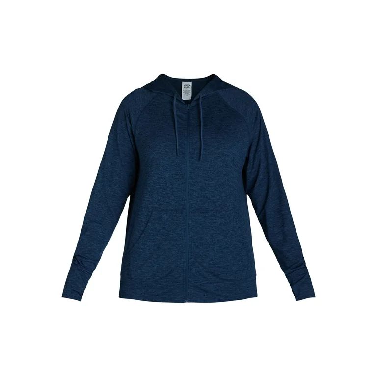 Athletic Works Women’s and Women's Plus ButterCore Zip-Up Hoodie with Long Sleeves, Sizes XS-4X | Walmart (US)