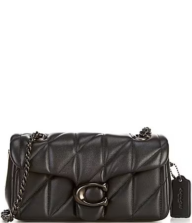 COACH Tabby 20 Quilted Leather Shoulder Bag - Black | Dillard's