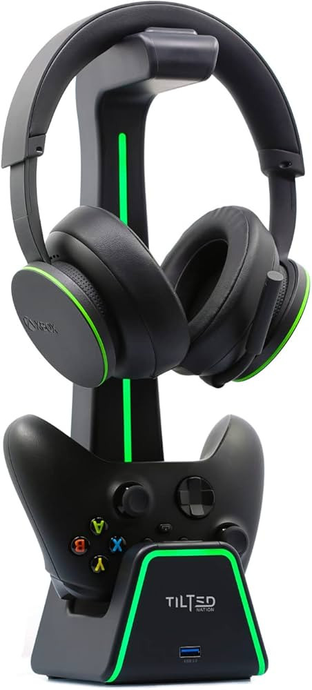 Tilted Nation 3 in 1 Gaming Headset and Controller Stand for PS5 and Xbox Series X Charging Stati... | Amazon (US)