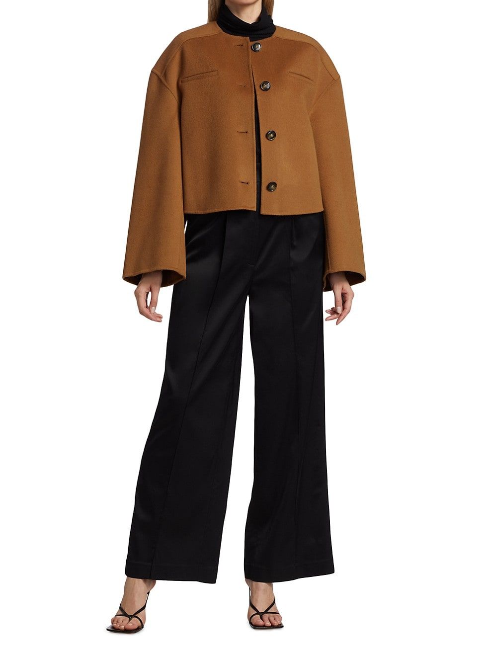 Aspo Wool-Cashmere Cropped Jacket | Saks Fifth Avenue