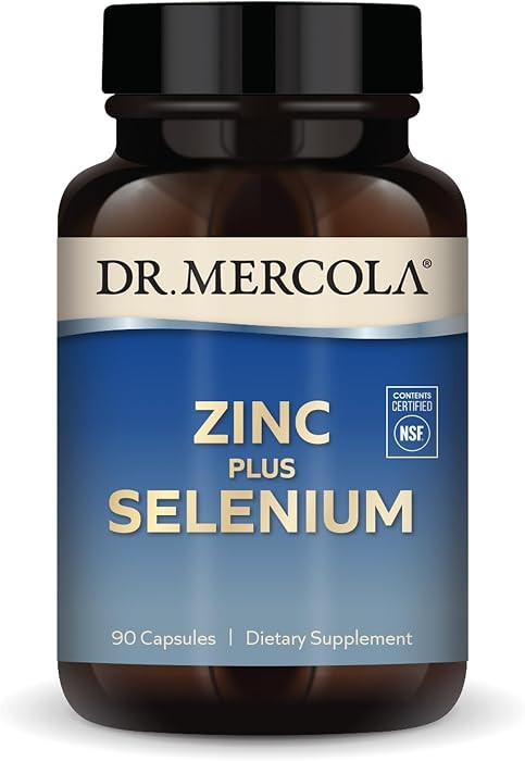 Dr. Mercola Zinc Plus Selenium - Mineral Blend Supplement - for Immune, Brain & Respiratory Suppo... | Amazon (US)