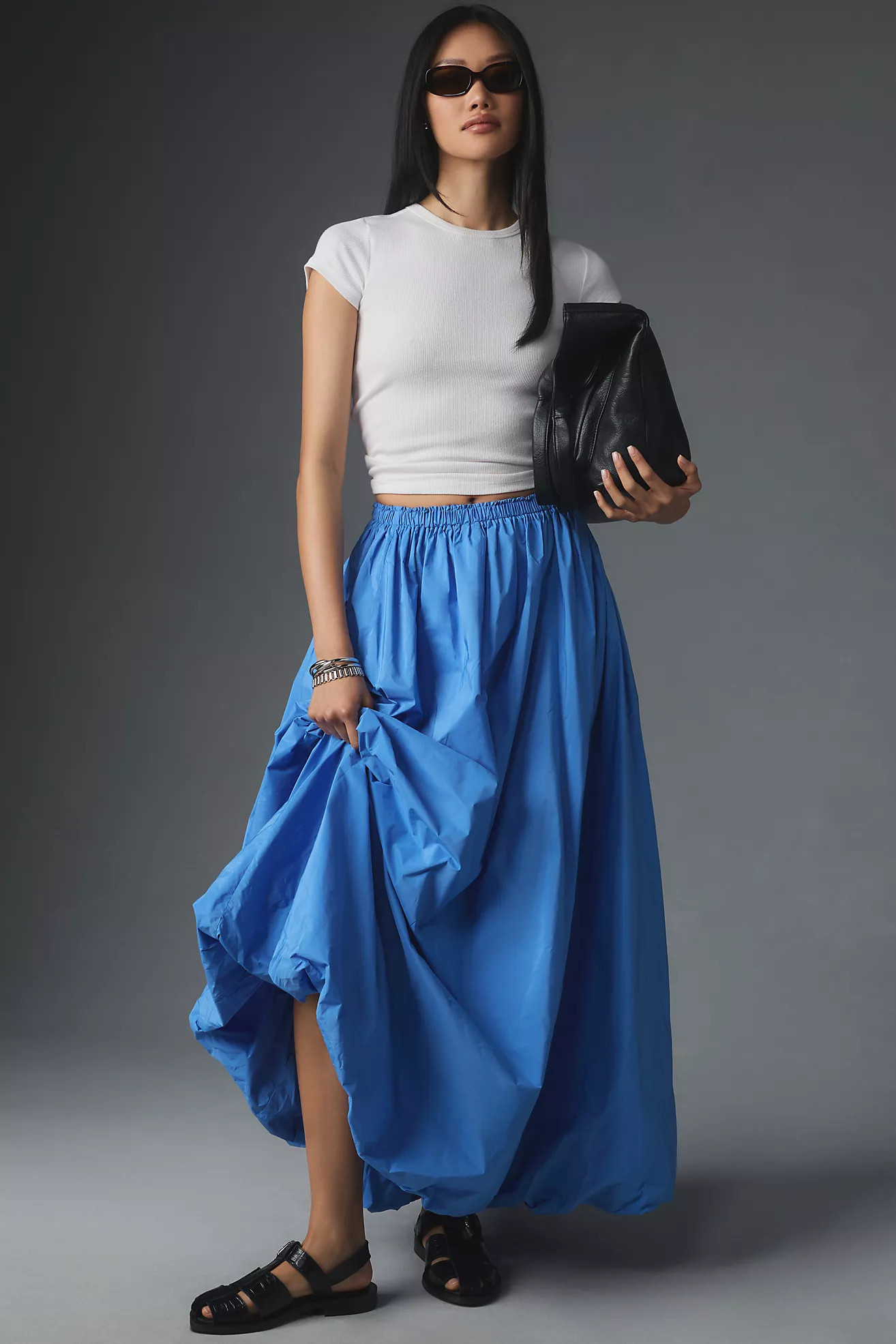 Maeve Bubble Maxi Skirt | Anthropologie (US)