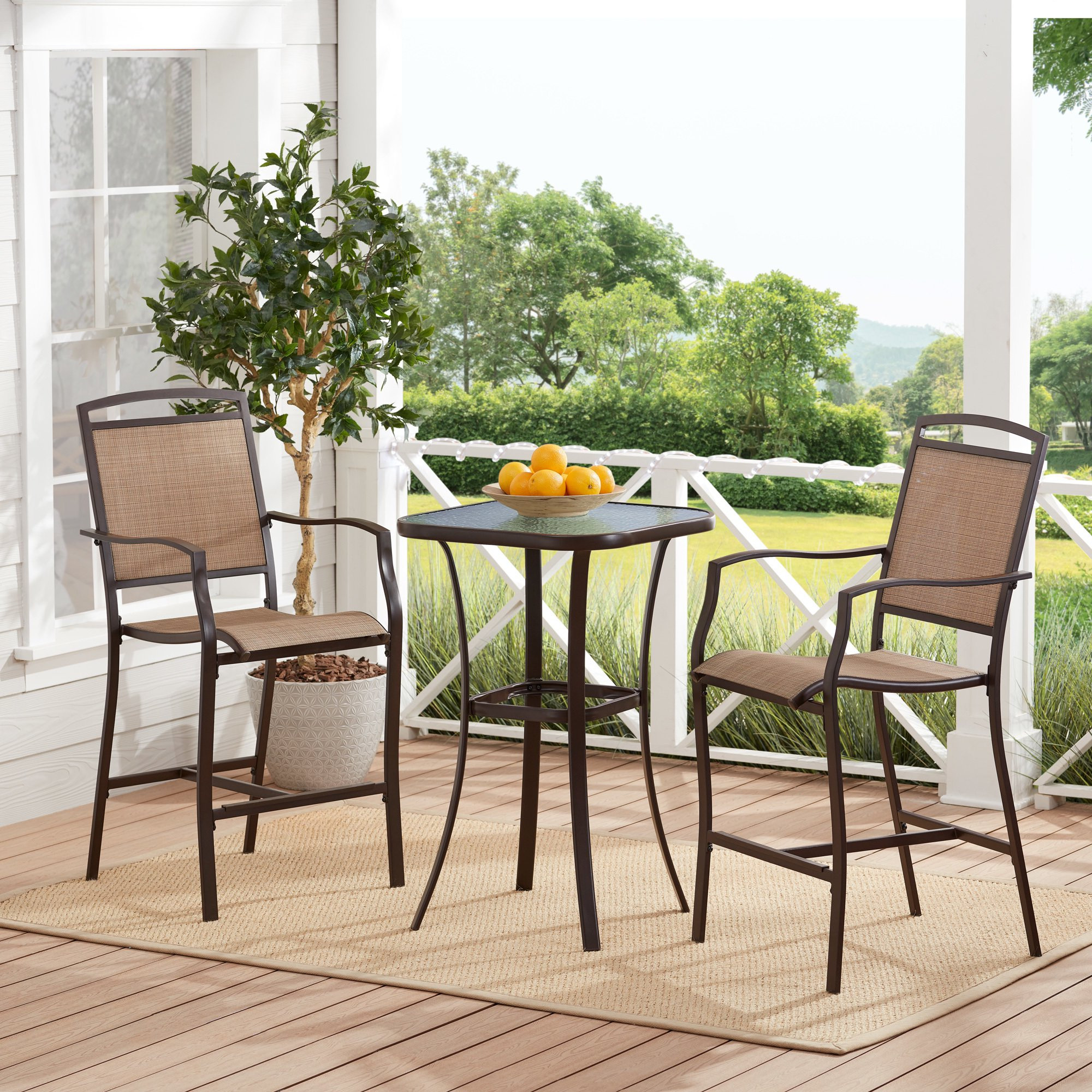 Mainstays Sand Dune 3-Piece Outdoor Bistro Set | Walmart (US)