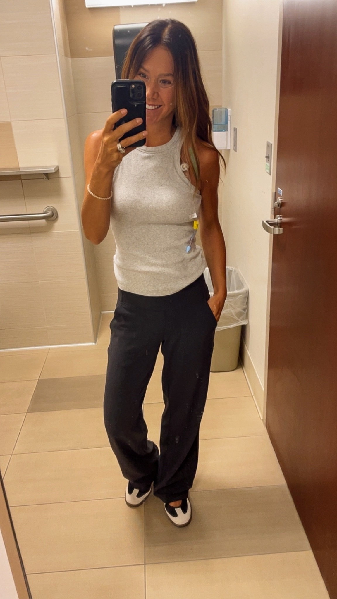 The outfit that’s earned a permanent spot in my weekly rotation. ✨ 

A supportive built-in bra tank, my go-to athletic pants, and I’m good to go.

#LTKootd