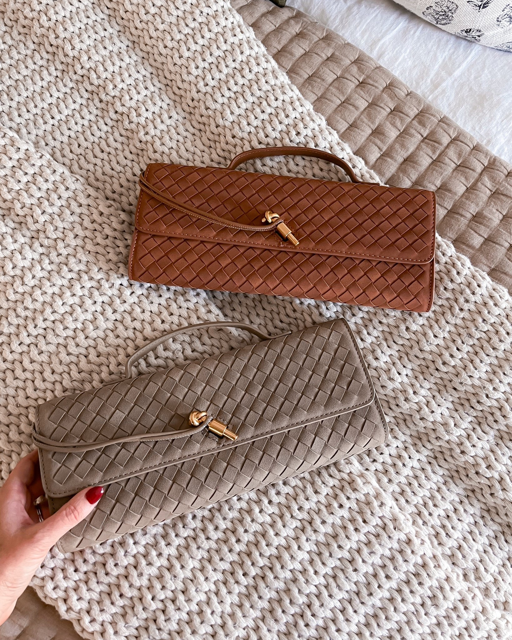These suede clutch’s are hands down my favorite bag for fall right now. They are the best look for less for a much for expensive brand & trust me, you can’t tell the difference!

#LTKGiftGuide #LTKItBag #LTKFindsUnder100