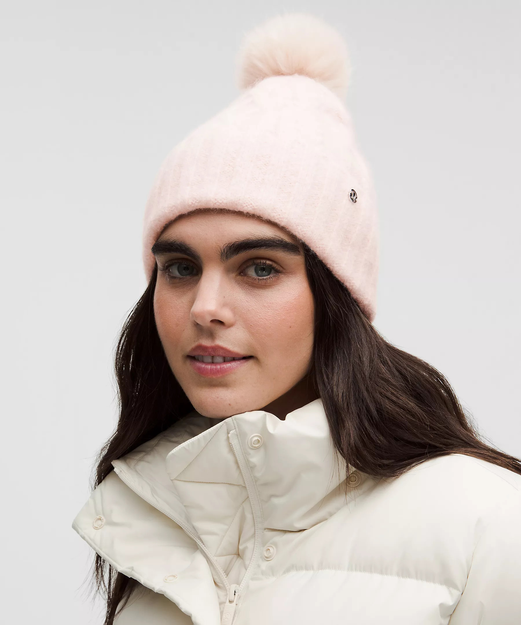 Women's Alpaca Wool-Blend Cable-Knit Pom Beanie | Lululemon (US)