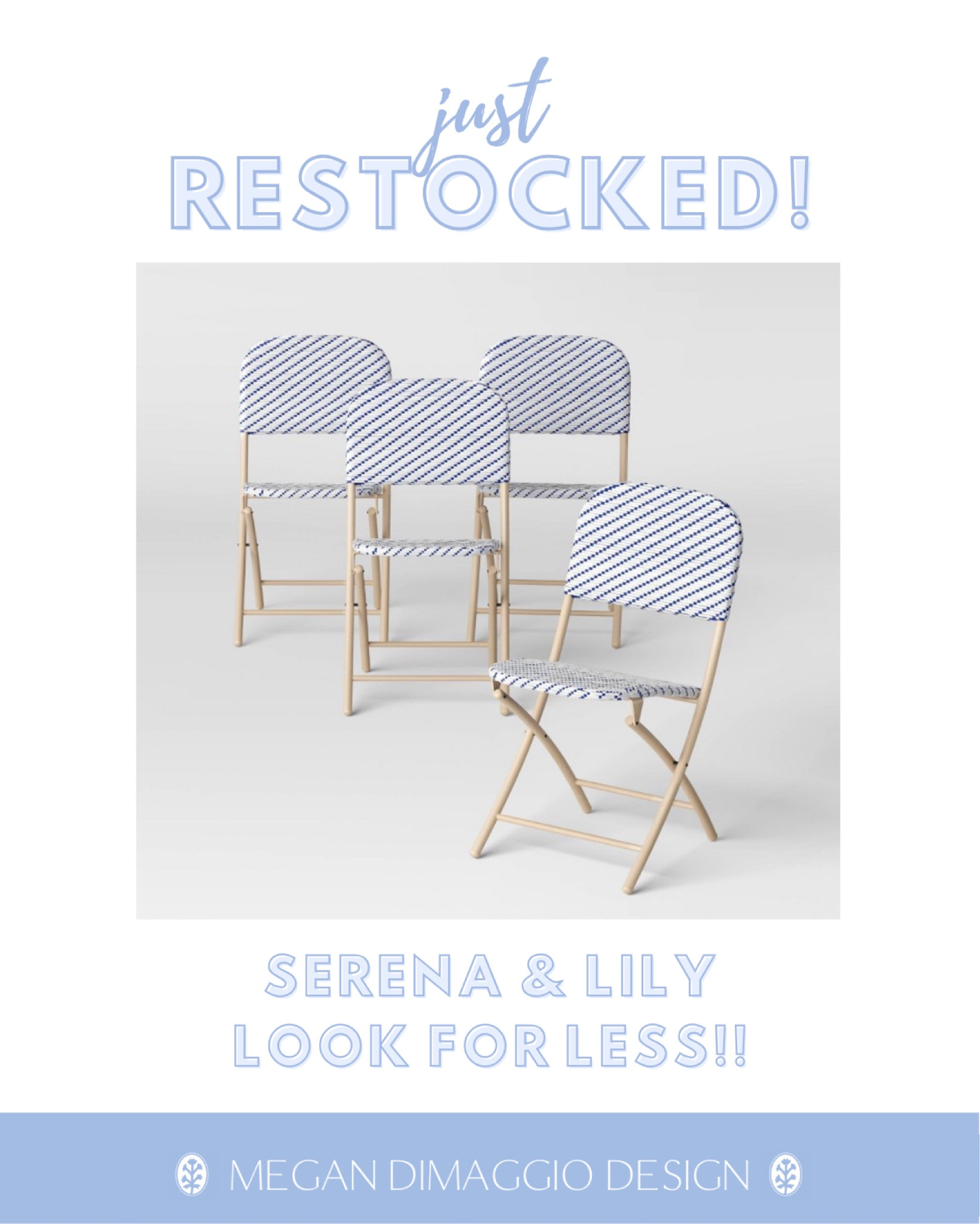 FINALLY!! These outdoor Serena & Lily look for less folding bistro chairs are back in stock!! 🏃🏼‍♀️🏃🏼‍♀️🏃🏼‍♀️ these always go so fast so don’t wait!!

#LTKFamily #LTKHome #LTKSeasonal