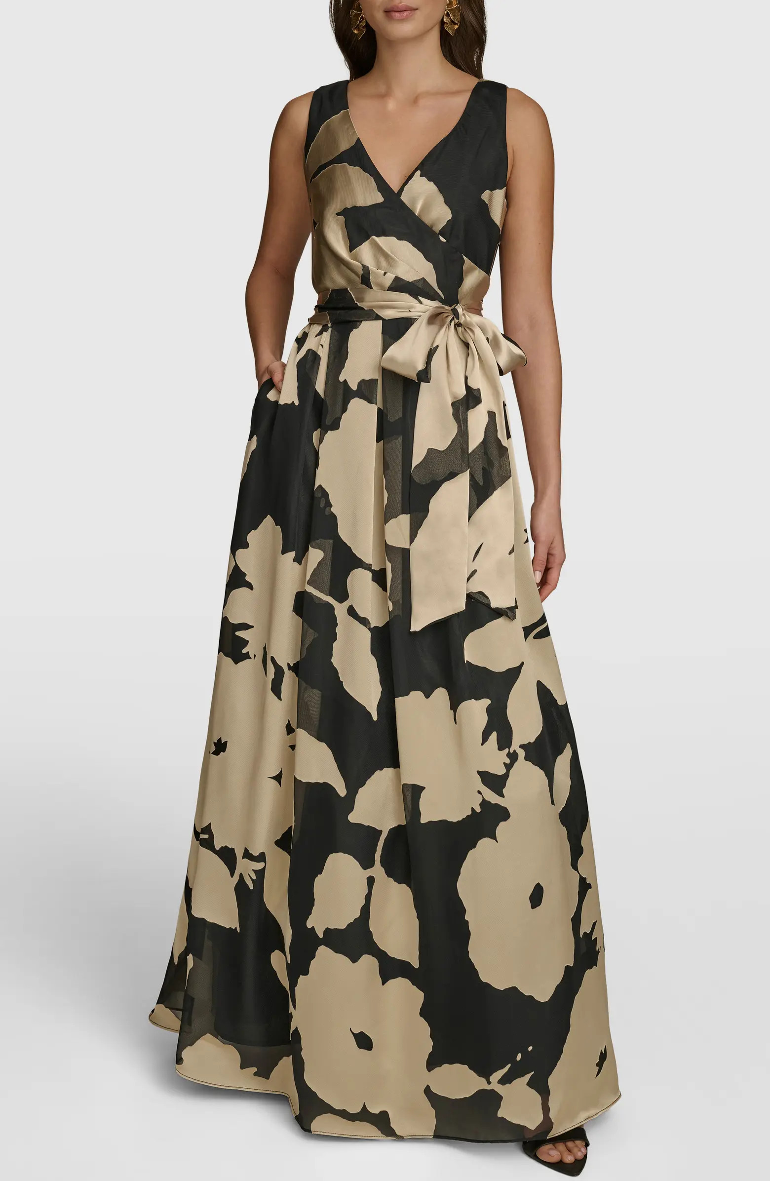 Donna Karan New York Faux Wrap Ballgown | Nordstrom | Nordstrom