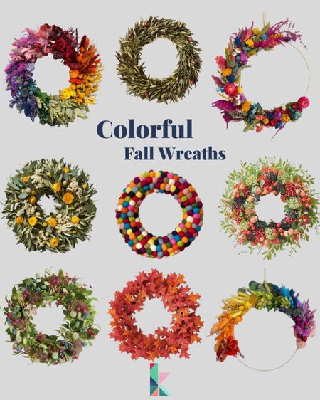 Wreath, colorful, colorful wreath, fall, fall wreath, 2022, rainbow, rainbow wreath, rainbow 2022, autumn, door, flower, felt ball, felt ball wreath, floral wreath, leaves, leaf, leaf wreath, greenery, dried flower, dried wreath

#LTKSeasonal #LTKhome #LTKunder50