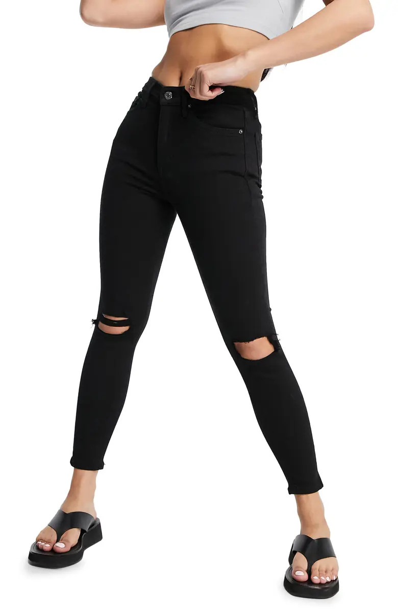 Topshop Jamie High Waist Ripped Skinny Jeans | Nordstrom | Nordstrom