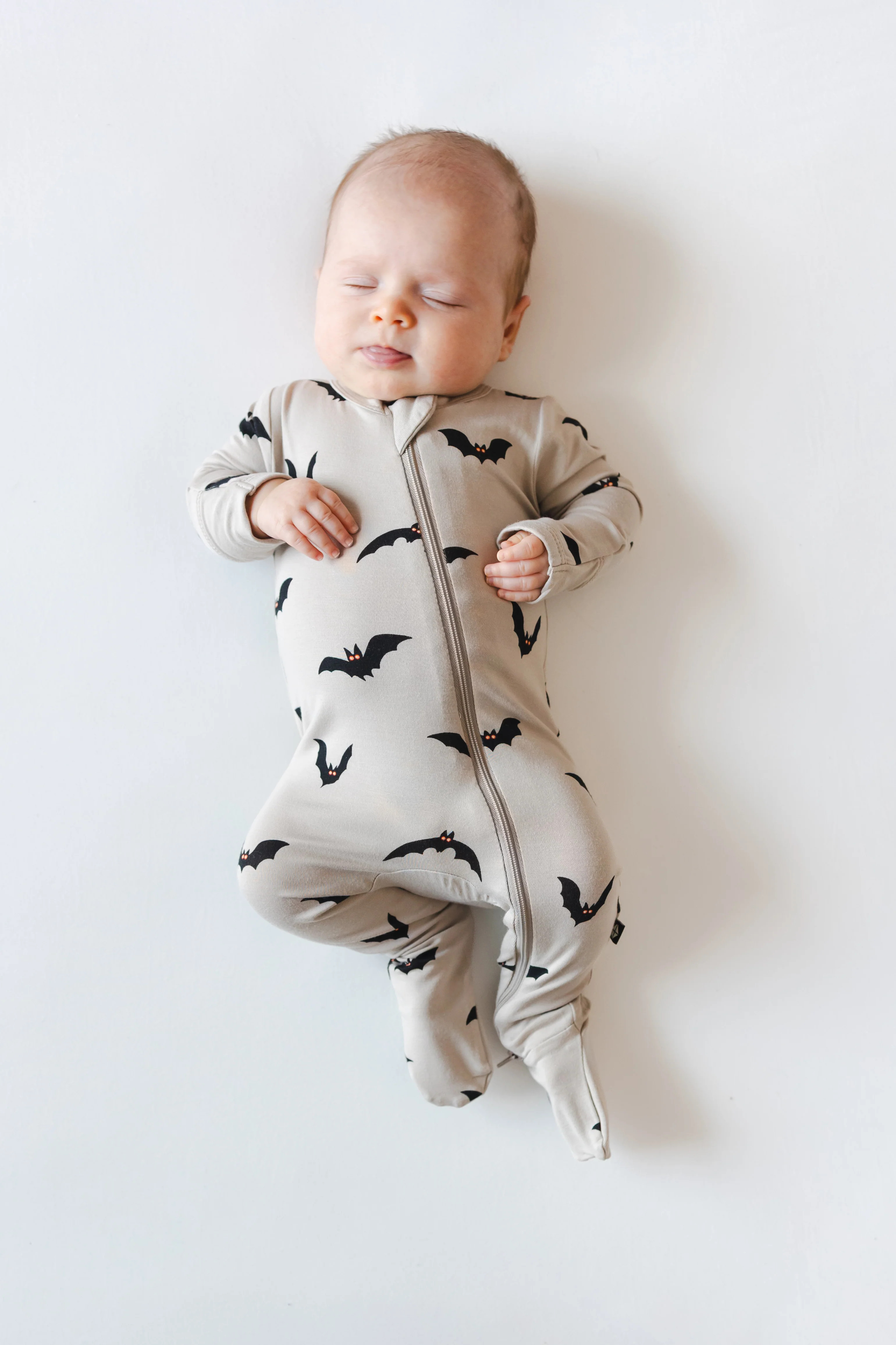 Zippered Footie in Bats | Kyte Baby