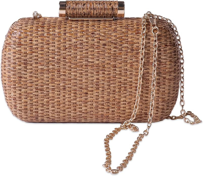 Fine Living Woven Boho Bag for Women – Woven Shoulder Bag, Straw Handbag, Wicker Purse, Vacatio... | Amazon (US)