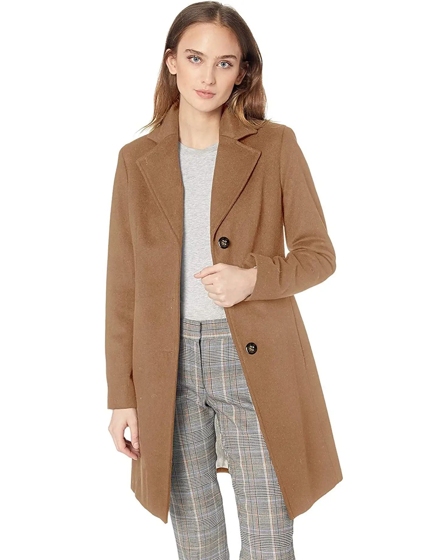 Calvin Klein Womens Classic Cashmere Wool Blend Coat | Zappos