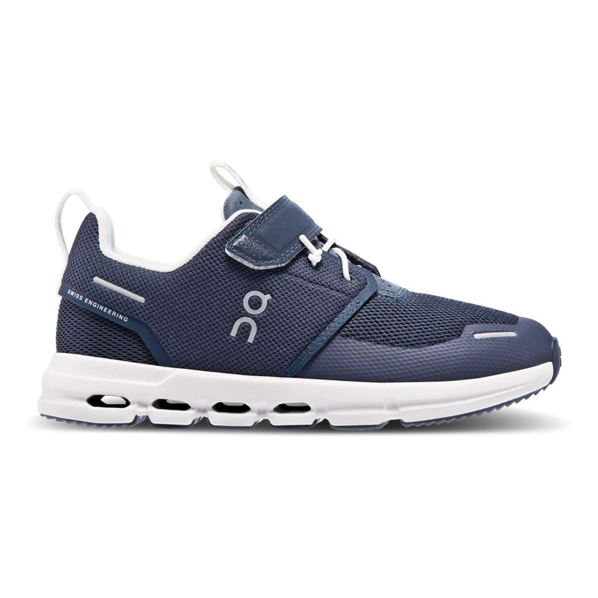 Little Kids' On Cloudplay Hook N Loop Road Running Shoes Midnight White 1.5 Regular | Scheels Sports