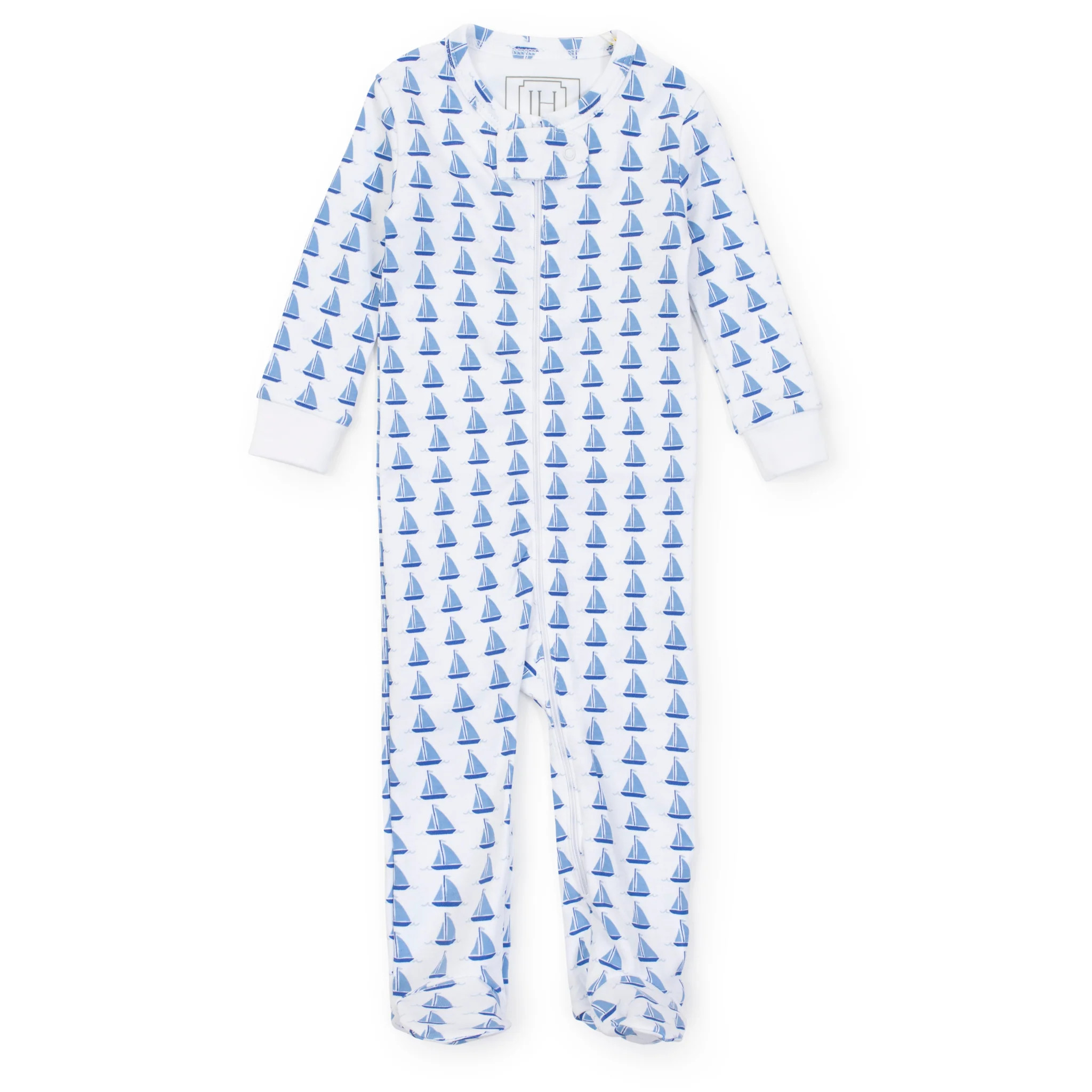 Parker Boys' Zipper Pajama - Sailing Away | Lila and Hayes