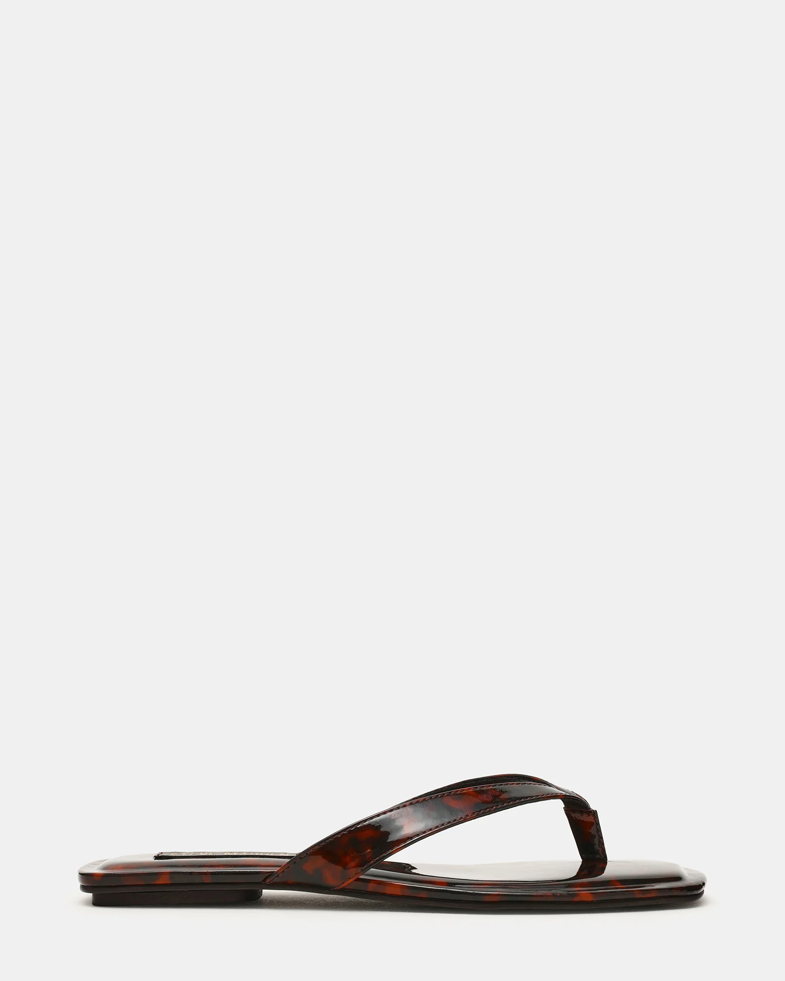 TRELLA Tortoise Square-Toe Thong Women's Sandal | Steve Madden (US)