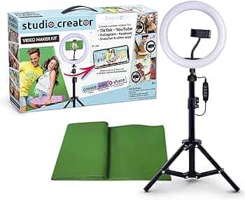 Canal Toys So DIY TikTok Instagram YouTube Ring Light with Green Screen and Phone Mount Tripod. S... | Amazon (US)