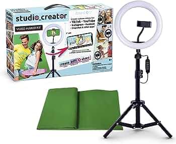 Canal Toys So DIY TikTok Instagram YouTube Ring Light with Green Screen and Phone Mount Tripod. S... | Amazon (US)