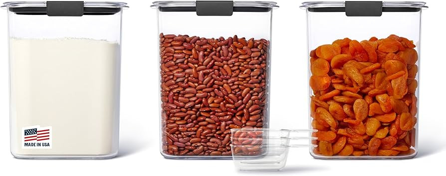 Rubbermaid Brilliance BPA-Free Food Storage Containers with Lids Airtight Kitchen and Pantry Orga... | Amazon (US)