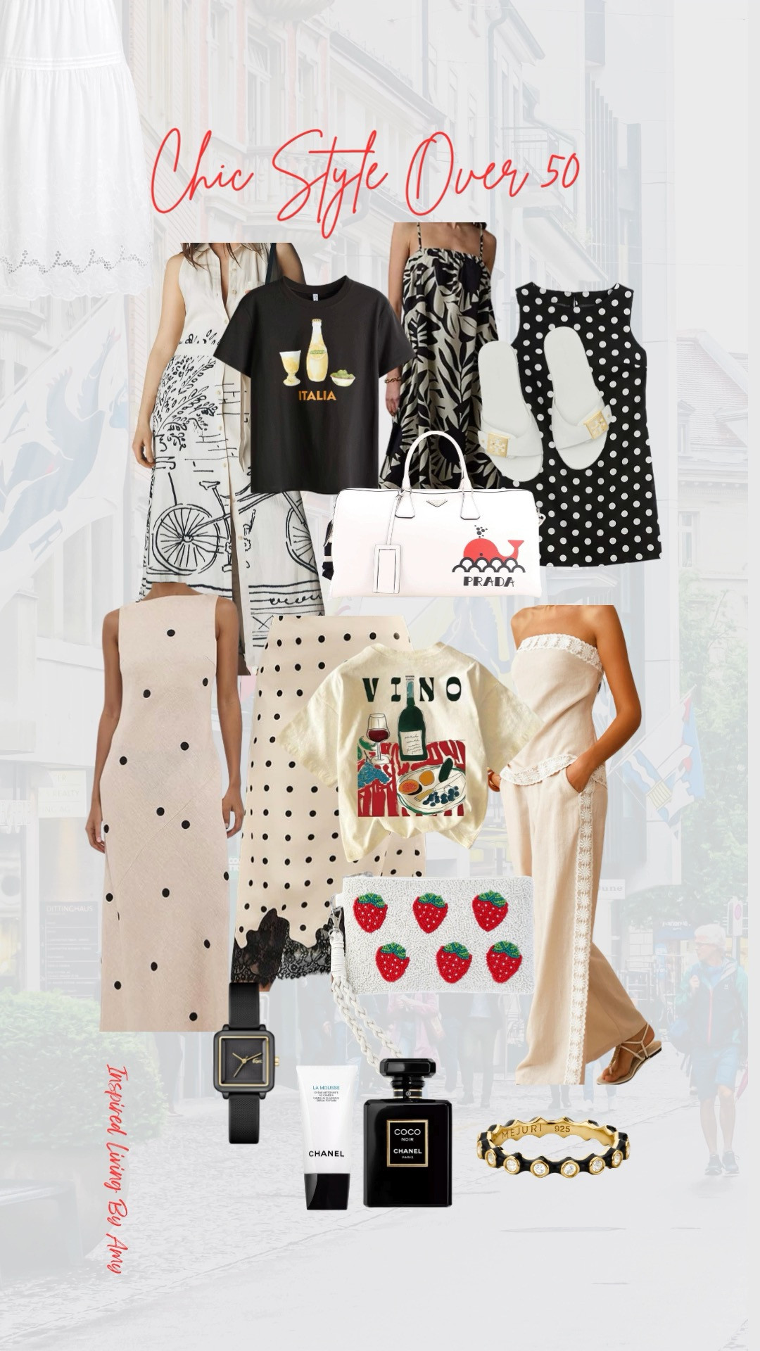 Summer Style, Summer Fashion, Dresses, Vacation Outfit, Polka Dots, Summer Outfits, Travel Outfits, Date Night Outfits, European Summer, Fashion Over 40, Fashion Over 50, Style Over 40, Over 40 Style, Black and White Style 

 #LTKootd #LTKSeasonal #LTKOver40
