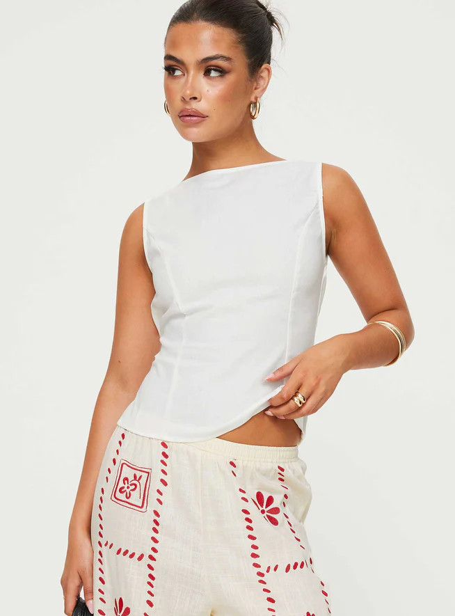 Lilitina Top White | Princess Polly US