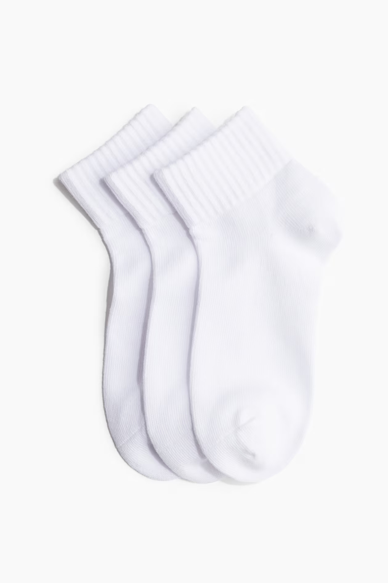 3-Pack Sports Socks with DryMove™ - White - Ladies | H&M US | H&M (US + CA)