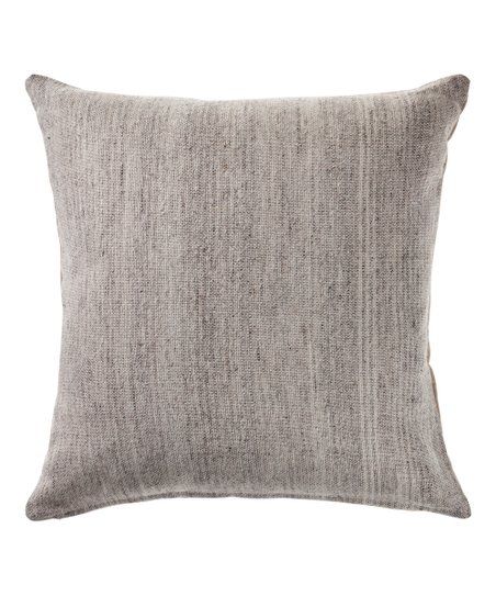 Gray Distressed Wool-Blend Throw Pillow | Zulily