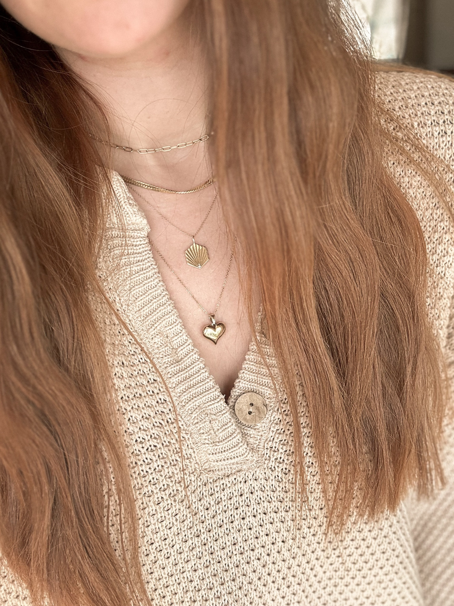 Gold necklace layers — heart necklace — gold filled jewelry— solid gold 
Sarah O necklace + Baby Gold pendant not available to link. 

#LTKGiftGuide