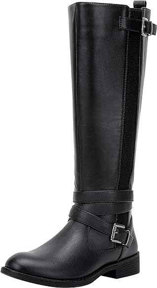 Vepose Women's 952 Stretch Riding Retro Fashion Knee High Boots | Amazon (US)