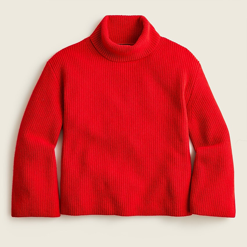 Wool and recycled cashmere relaxed turtleneck | J. Crew US