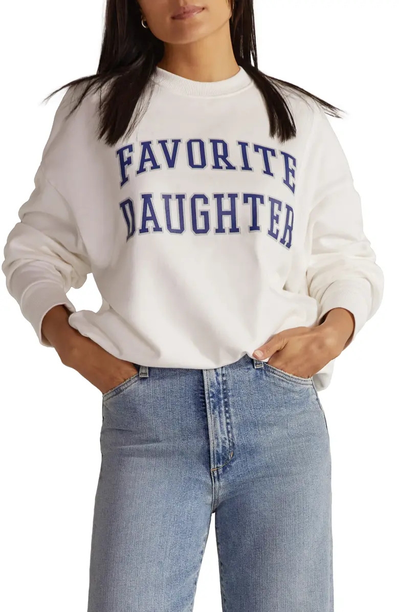 Favorite Daughter Collegiate Cotton Graphic Sweatshirt | Nordstrom | Nordstrom