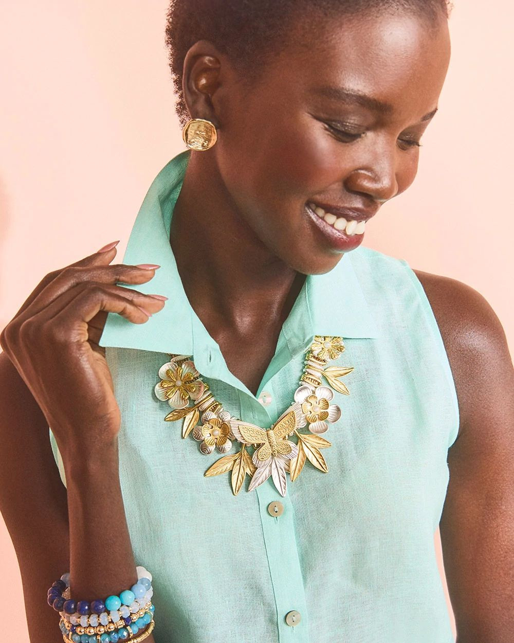 Butterfly Statement Bib Necklace | Chico's | Chico's