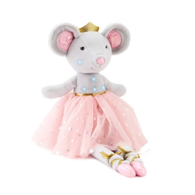 FAO Schwarz 12" Glow Brights Ballerina Mouse Plush | Target