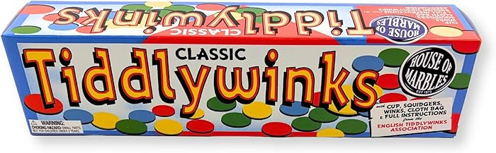 House of Marbles Tiddlywinks, Traditional Family Game, 28 Multicolored Pieces | Amazon (US)