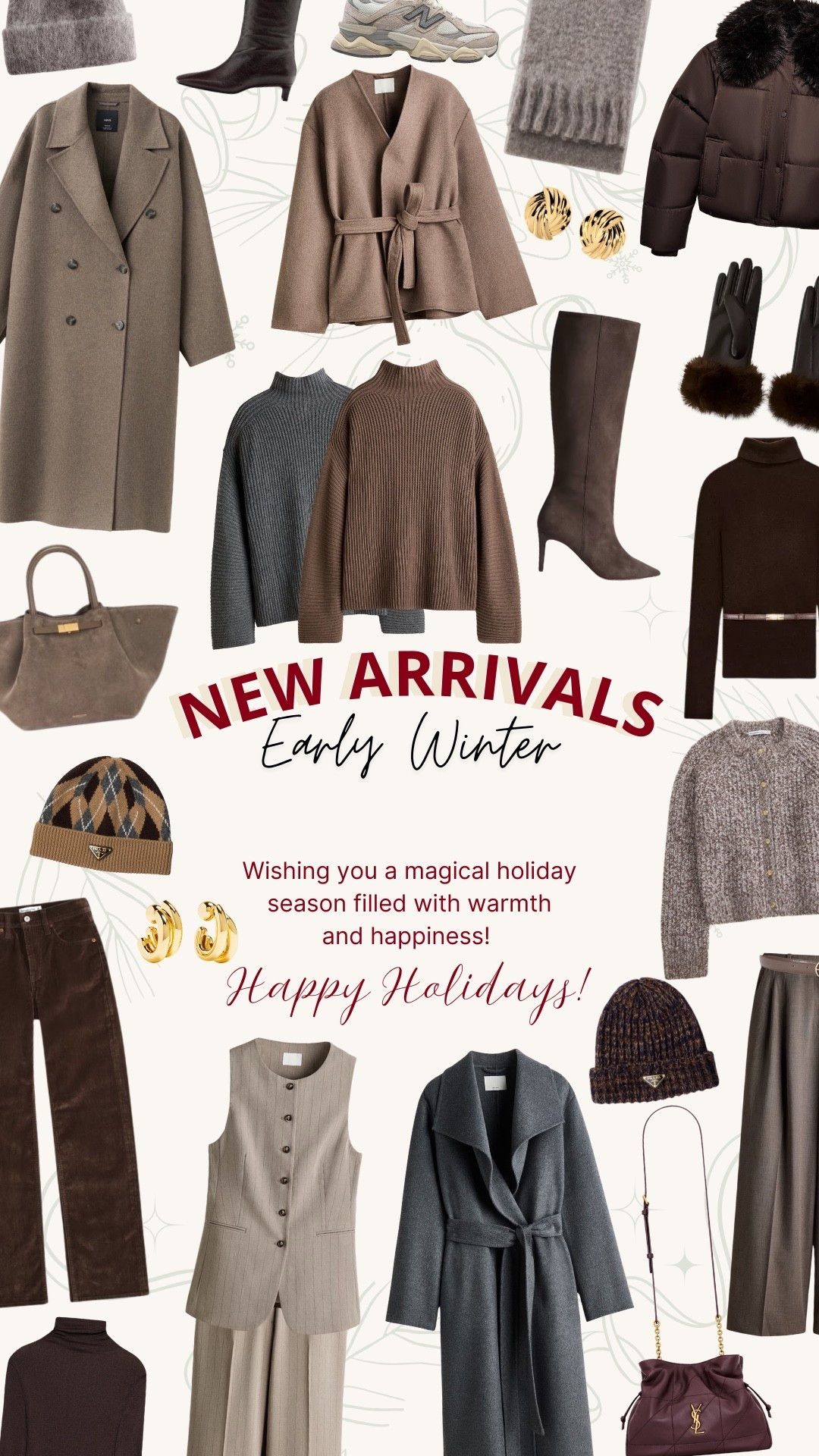 Early winter layers I’m loving right now 🤎 I did a deep dive into H&M, Abercrombie, mango, zara and a few designer labels. Think rich neutrals, cosy knits, tailored coats and timeless accessories you’ll keep reaching for all season. ✨

—

Keywords:
early winter outfits, neutral winter style, brown winter outfits, wool coat women, belted coat, knit sweater women, ribbed knit jumper, knee high boots, suede boots, leather trousers women, tailored trousers, knit beanie, winter accessories, leather handbag, everyday chic outfit, minimalist winter style, capsule wardrobe winter, cosy winter outfits, elegant winter looks, timeless fashion staples

#LTKSeasonal