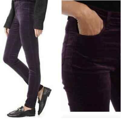 J Brand Maria High Rise Skinny Velvet Jeans Size 27 Purple Aubergine  | eBay | eBay US