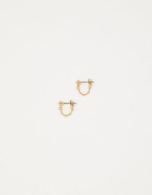 Aerie Mini Chain Stud Earrings | Aerie