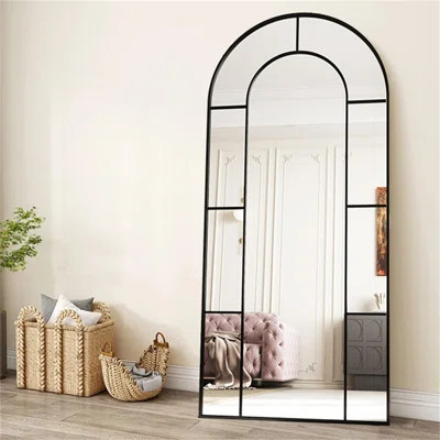 Full-Length Mirror, Nano Glass Arch Mirror, Floor Mirror, Window Mirror, Stand Mirror, Bedroom Mirror Suitable For Bedrooms, Living Rooms, Cloakrooms, | Wayfair North America