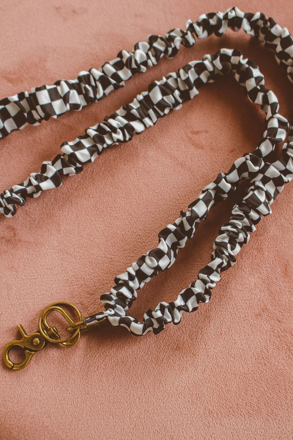 Black Checkerboard Lanyard | Shop Andi