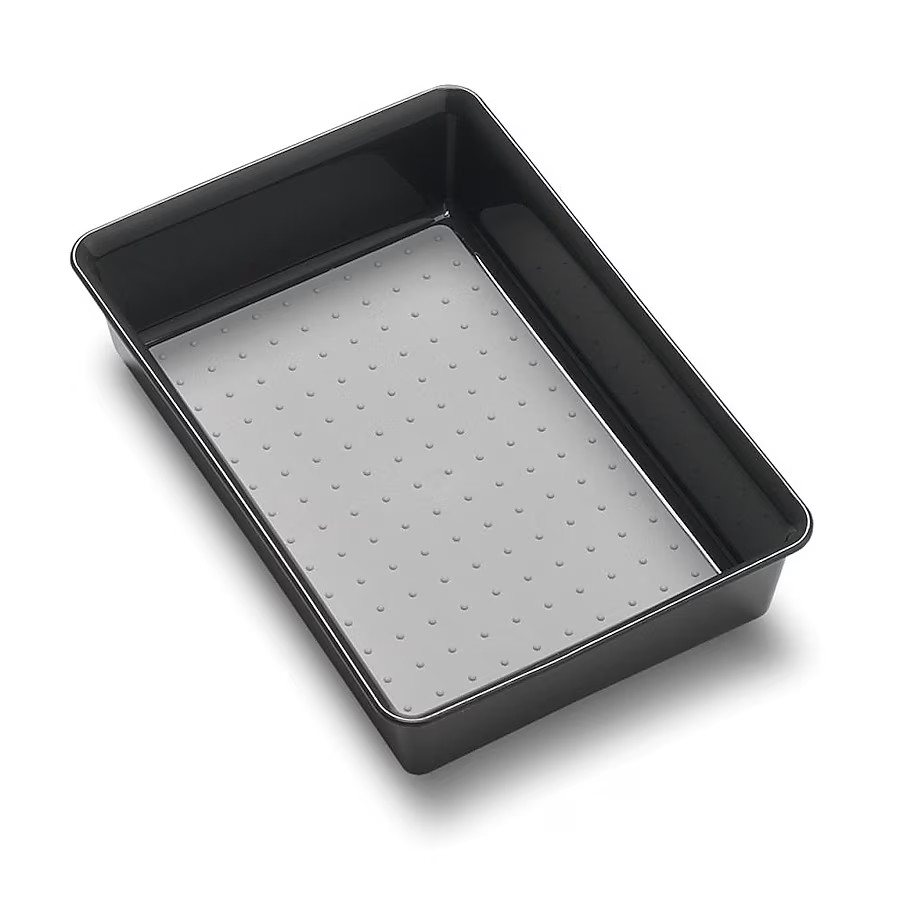 Style Selections 9.06-in x 6.13-in Black Plastic Drawer divider | Lowe's