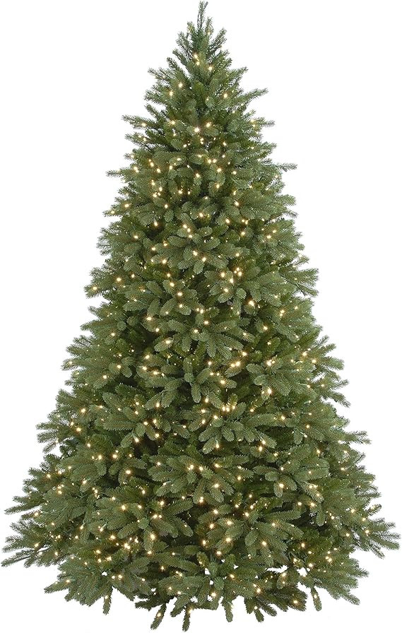 National Tree Company 'Feel Real' Pre-lit Artificial Christmas Tree Includes Pre-strung White Lig... | Amazon (US)