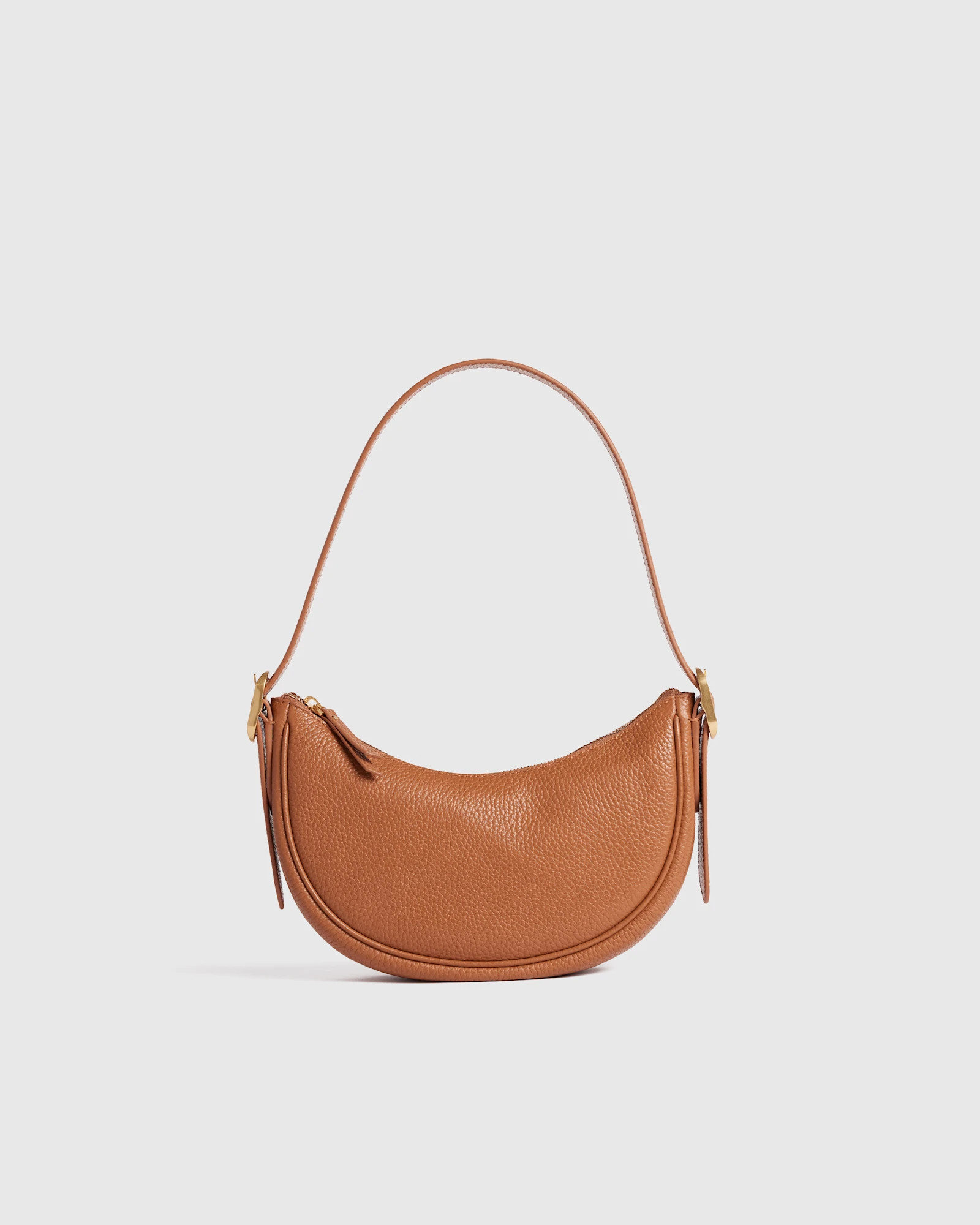 Quince | Women's Estelle Mini Shoulder Bag in Black, Italian Leather | Quince