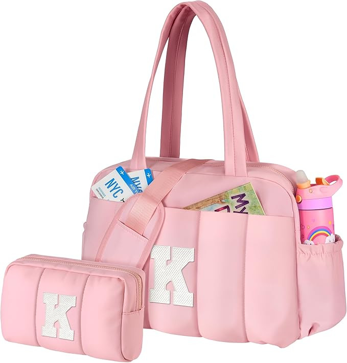 9 Year Old Girl Gifts-Girl Travel Bag, Gifts for 10 Year Old Girl，Initial Overnight Bag with We... | Amazon (US)