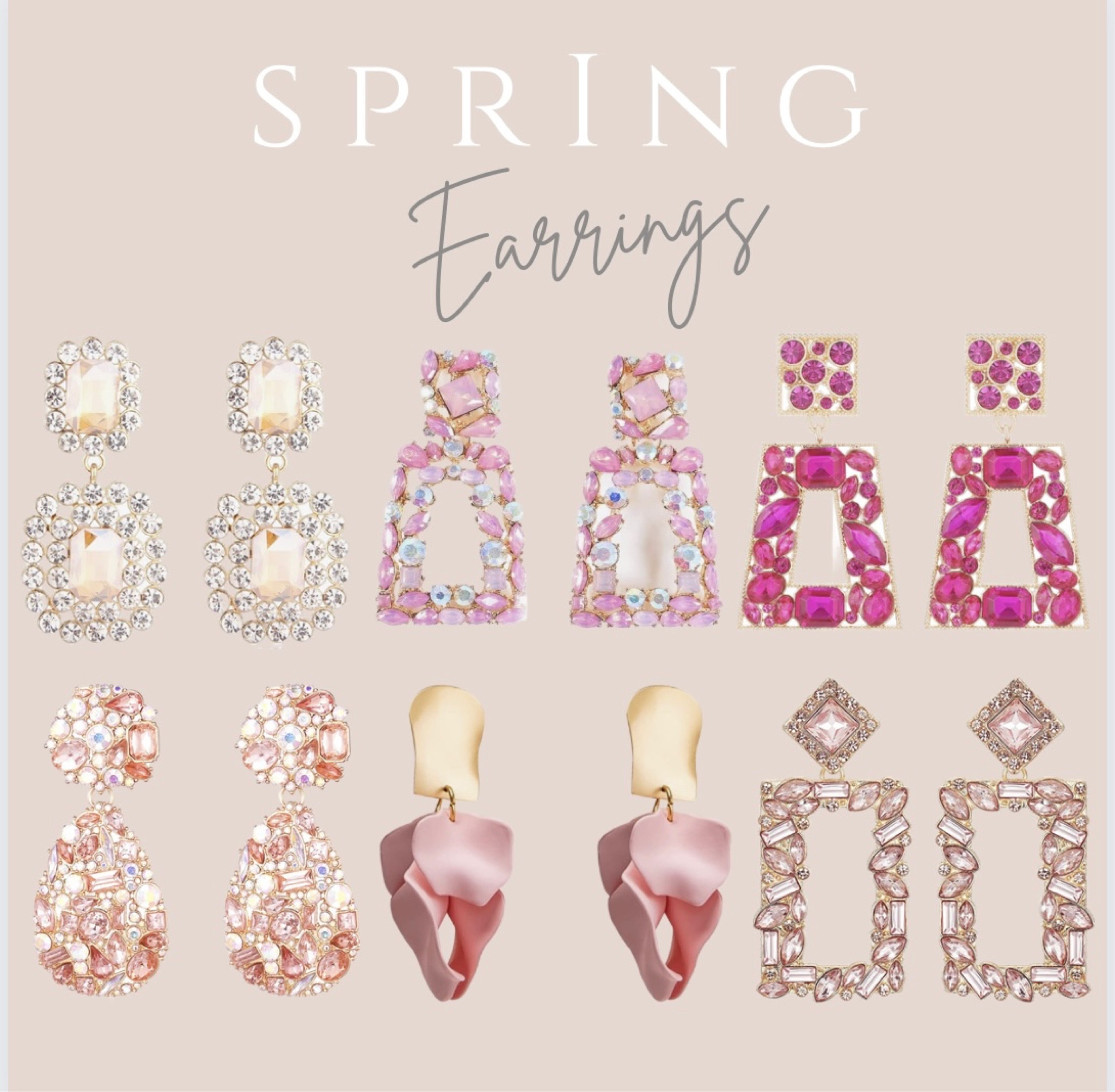 Spring Earrings. Perfect for your next vacation, wedding, baby shower or bridal shower  

#LTKstyletip #LTKU #LTKbeauty