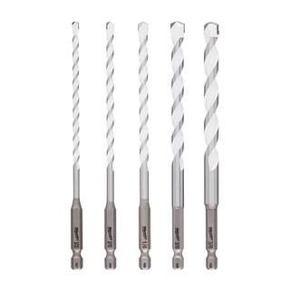 Milwaukee SHOCKWAVE Carbide Multi-Material Drill Bits Set (5-Pack) 48-20-8898 | The Home Depot