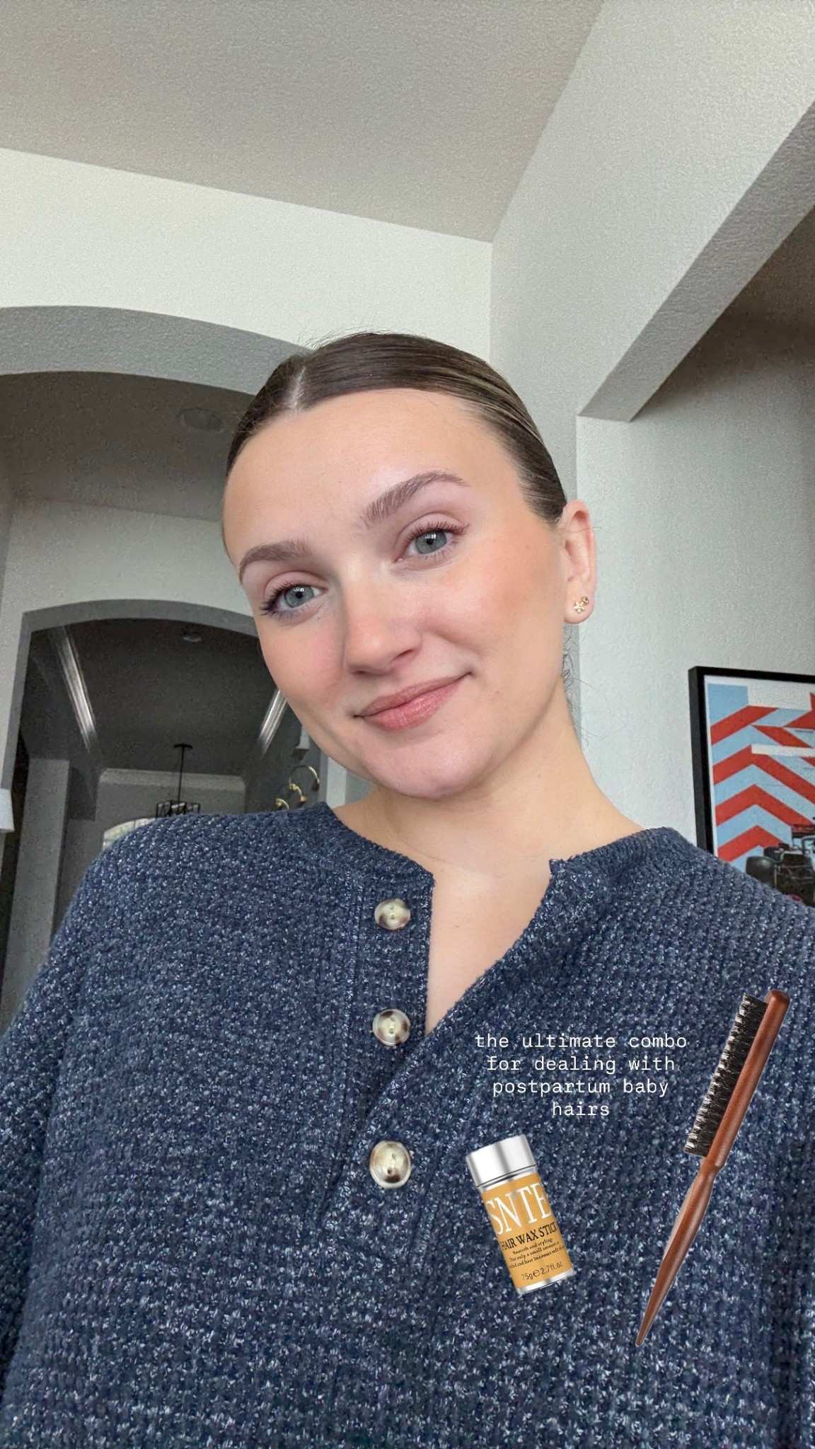Postpartum baby hairs are frustrating sometimes but this combo keeps me feeling put together!

#LTKBeauty #LTKBump #LTKStyleTip